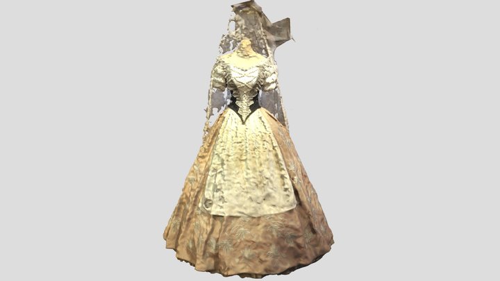 White Dress 3D Model