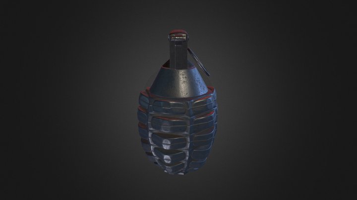 Grenade OBJ5 3D Model