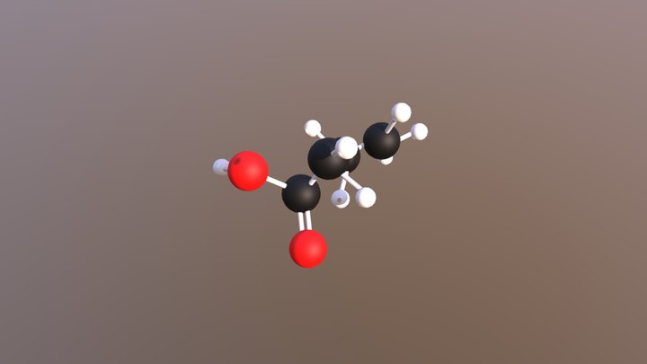 Ac Butirrico1 3D Model