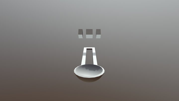 Catapult with Counterweight 3D Model