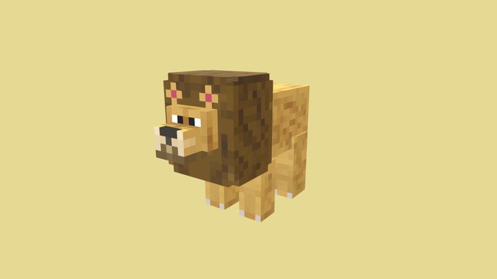 Minecraft Lion 3D Model