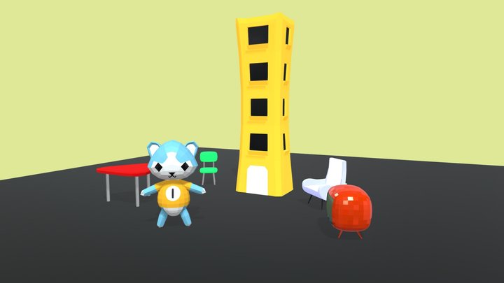 Mobile Game Props 3D Model