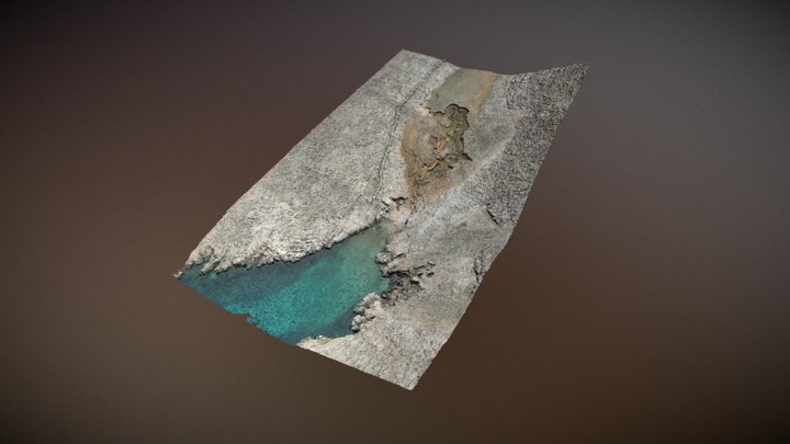 Gully Santiš. Pag Island, Croatia 3D Model