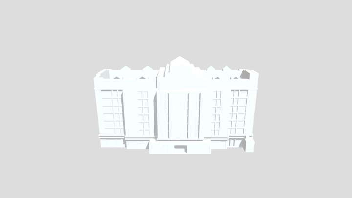Free Hotel Building Model – Kostenloses 3D-Modell STL