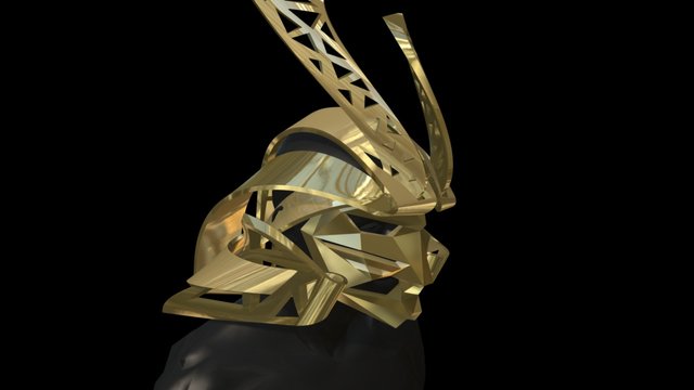 TOYOHIRA | SAMURAI helmet 3D Model