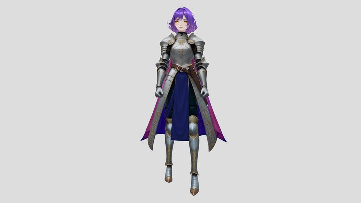 Armored Anime Girl – Modèle 3D gratuit STL