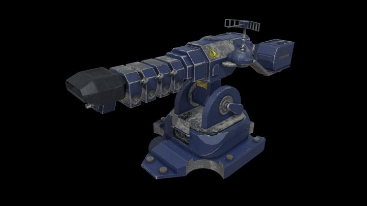 Sci-fi turret 3D Model