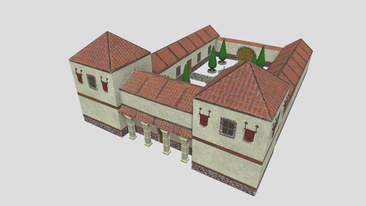 Roman villa 3D Model