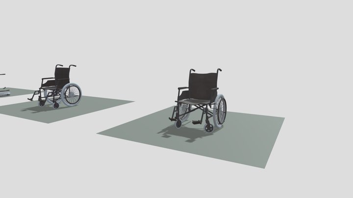 XYZ HW7 Wheelchair FULL 3D Model