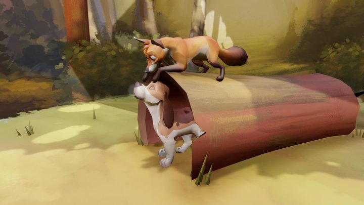 the fox and the hound 3D Model
