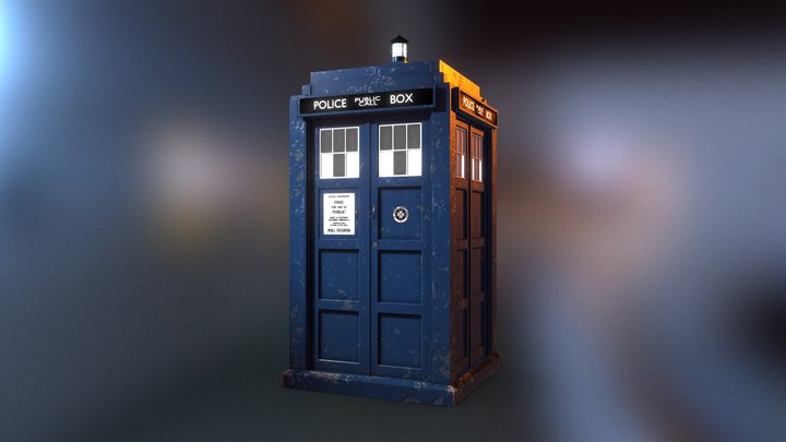 Doctor Who | 12th Doctor TARDIS Exterior 3D Model