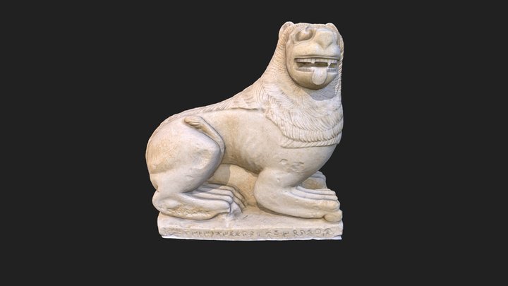 Lion - Funerary monument 3D Model