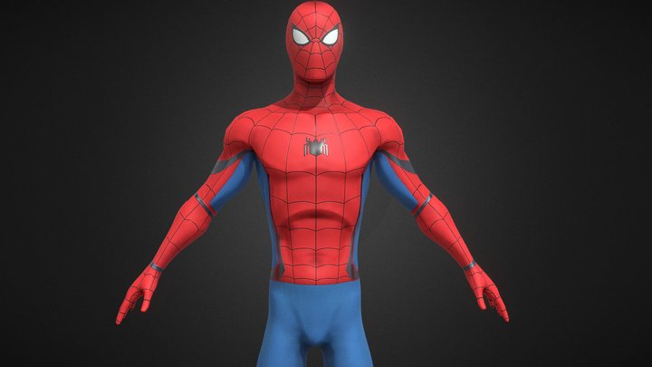 Stylized Spider Man 3D Model