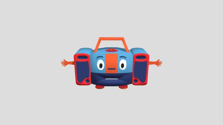 Pa-rappa-the-rapper-2-boxy-boy 3D Model