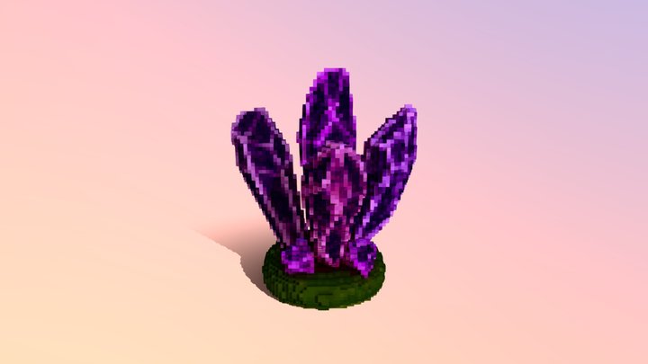 Voxel Crystals 3D Model
