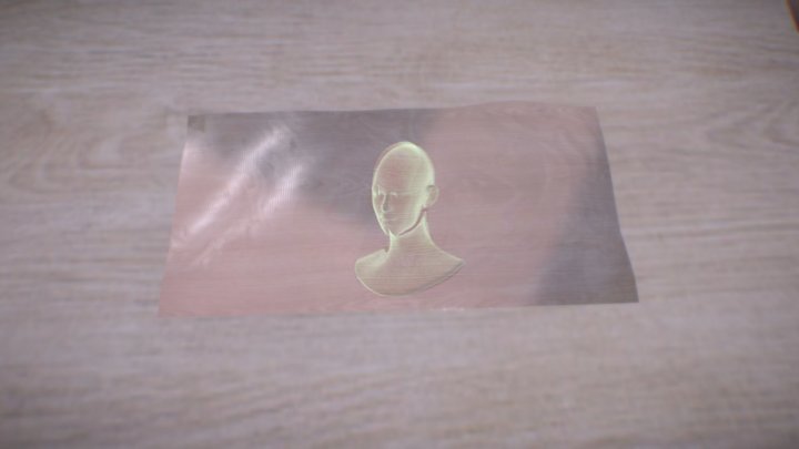 Hologram Effect Test 3D Model