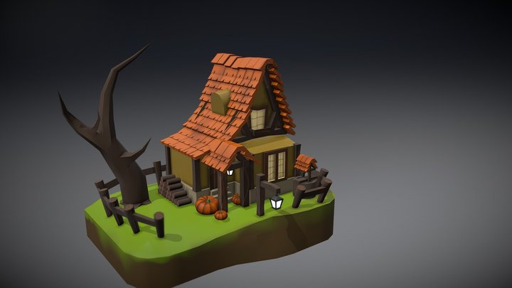 House game environment 3D Model