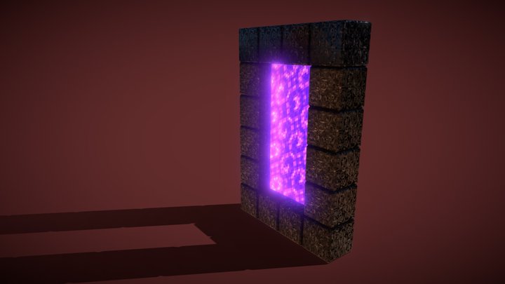 minecraft nether portal 3D Model
