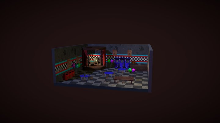 Abandoned Pizzeria 3D Model
