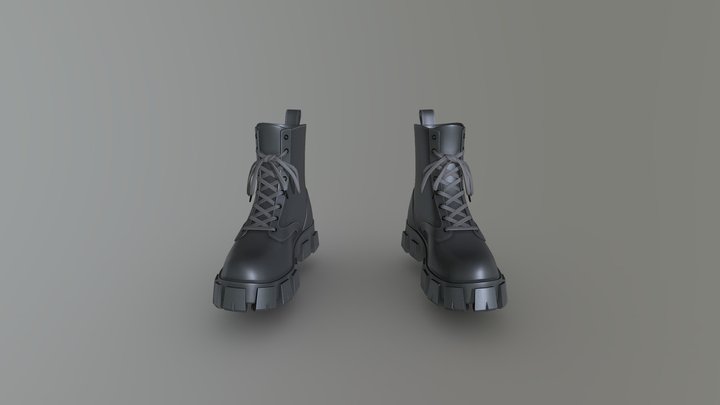 Black boots 3D Model
