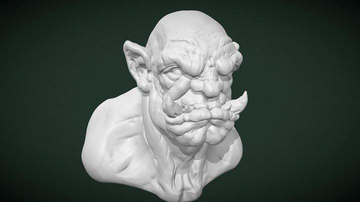 ORC_Head_1_3 3D Model