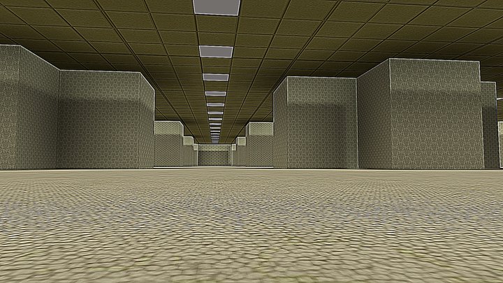 Backrooms Kane pixels map Asinc 3D Model