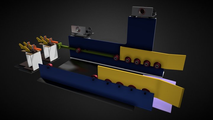 3D Model of Tire Letoff Station 3D Model