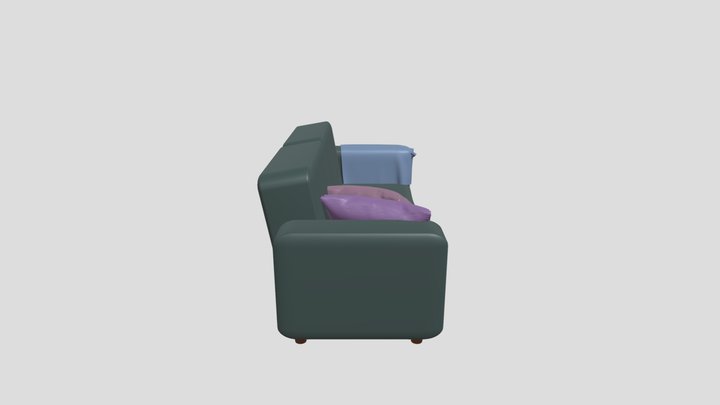 cartoony sofa 3D Model