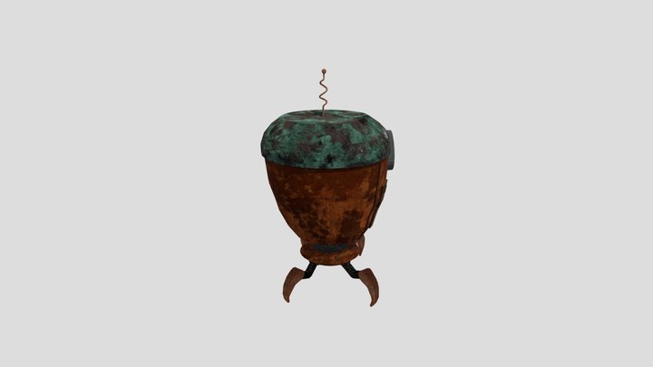Damaged Robot 3D Model