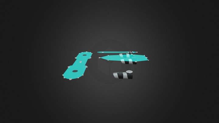 Holo Shield hoverboard 3D Model