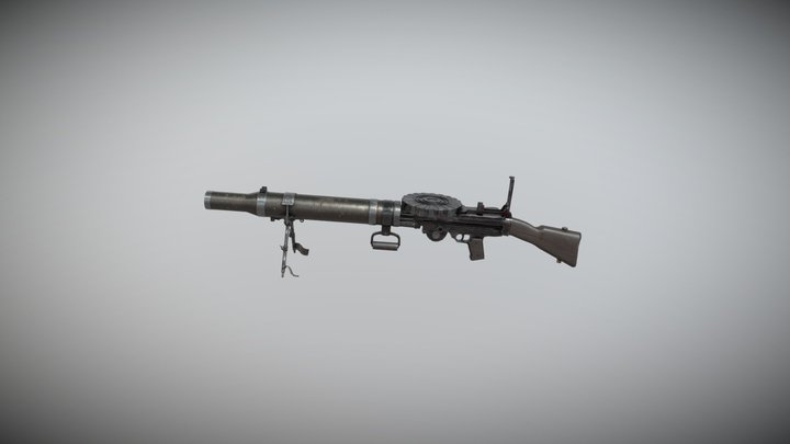 Lewis Gun 3D Model