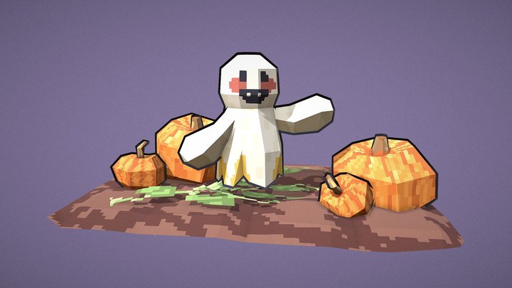 Pumpkin patch 3D Model