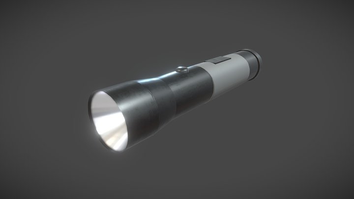 Realistic Flashlight – Low Poly Game Ready