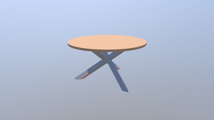 Table Trépied Floriann 3D Model