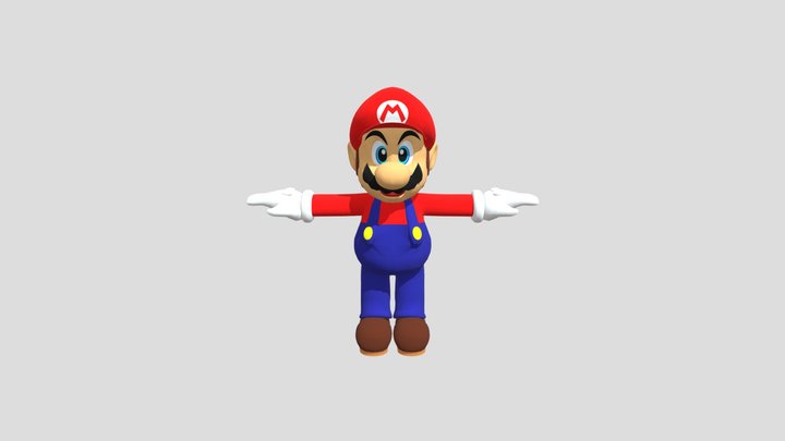 Mario N64 3D Model