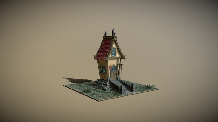 Stylized Haus 3D Model