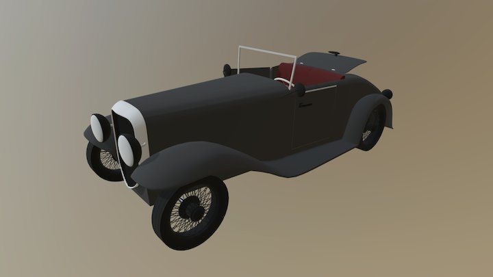 Antique Car 3D Model