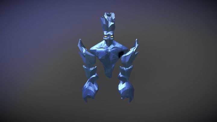 Ice Golem 3D Model