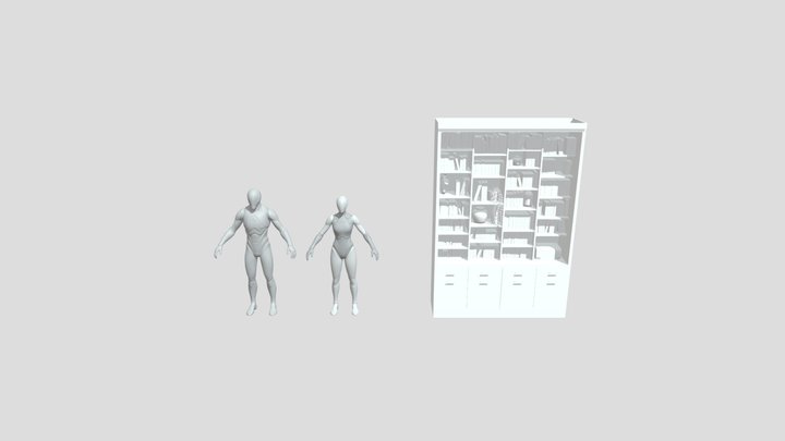 bookcase 3D Model