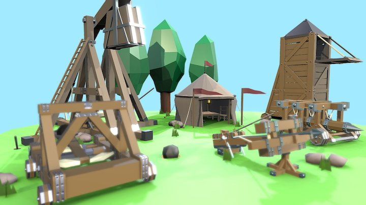 Siege Equipment - Medieval Fantasy Challenge 3D Model