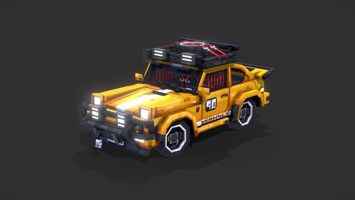 Offroad racecar 3D Model