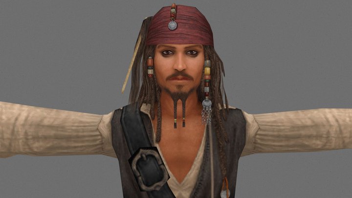 Jack Sparrow 3D Model
