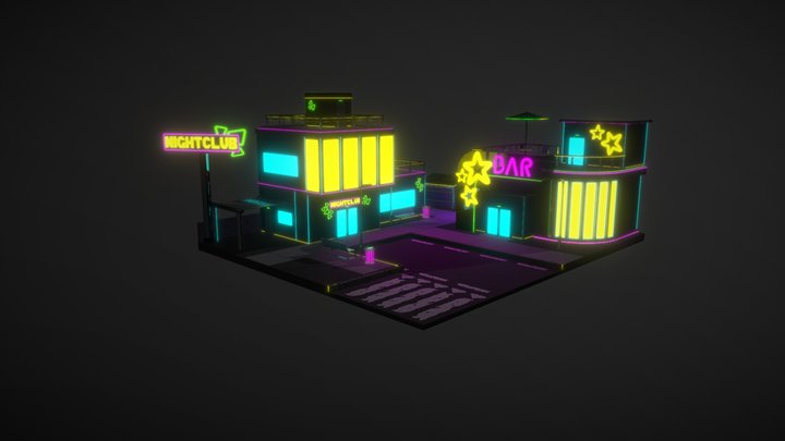 isometric_cyberpunk 3D Model