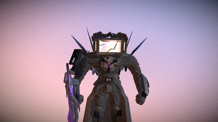 injured titan tv man 3D Model