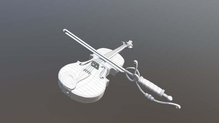 Violin 3D Model
