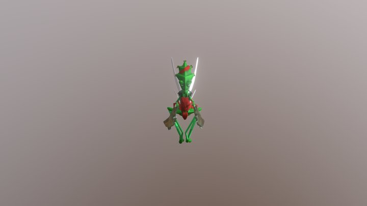 Queen Mantis 3D Model