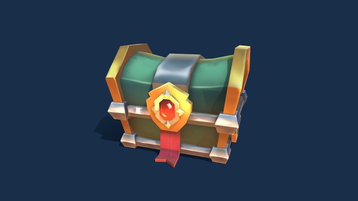 handpainted_JewelryBox 3D Model