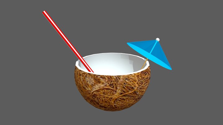 Coconut Drink 3D Model