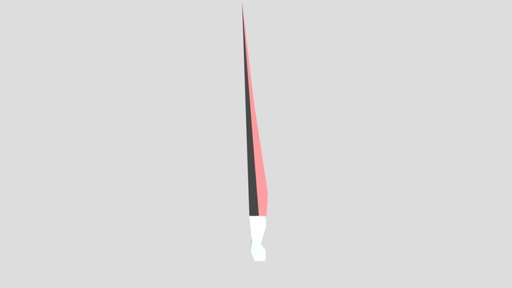 sci-fi sword (low poly) 3D Model