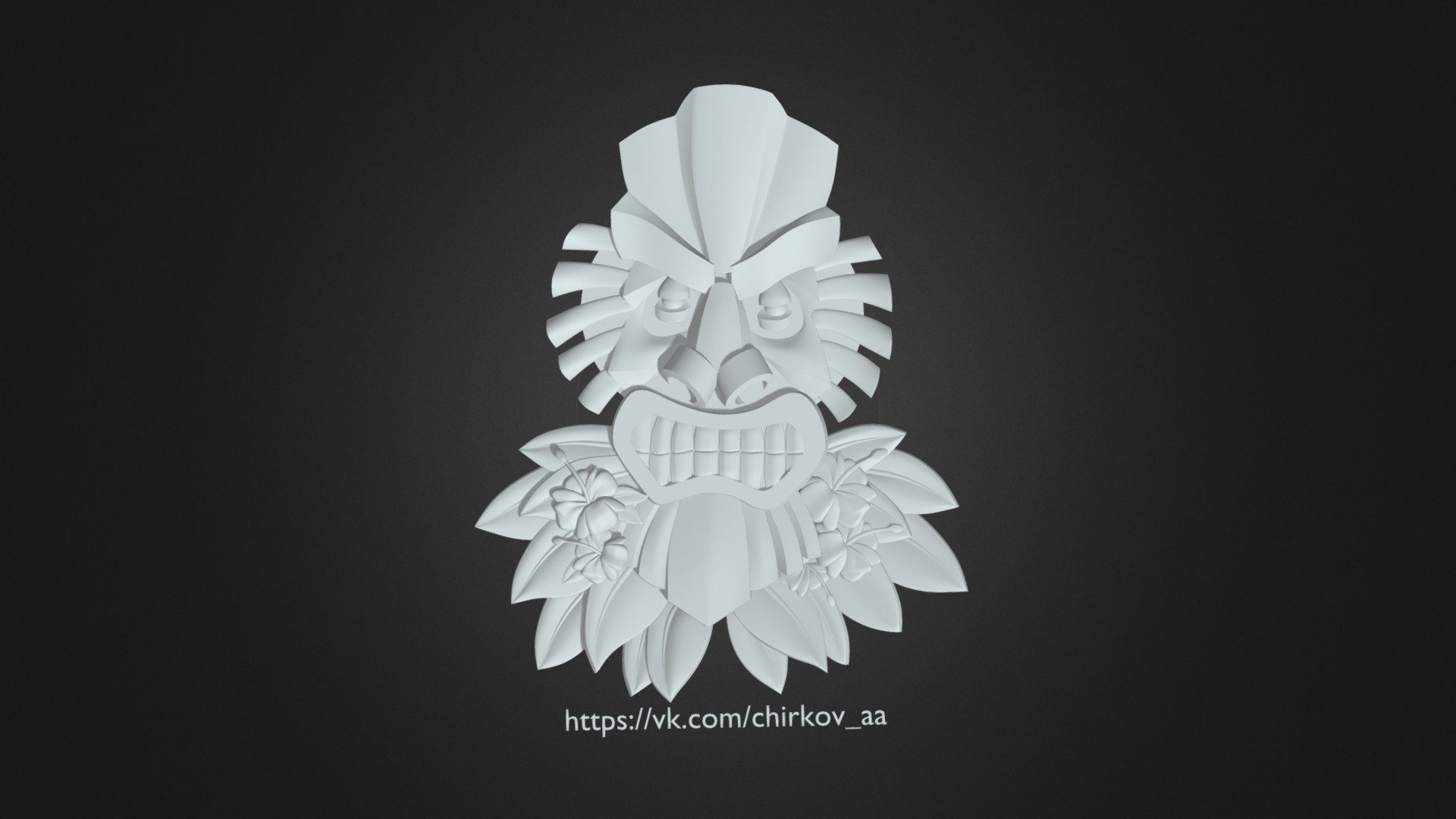 Hawaiian tiki mask
